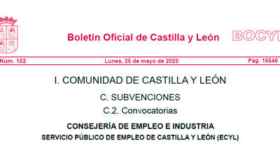 La Junta de Castilla y León convoca subvenciones destinadas a empresas o al autoempleo en relación con la COVID-19