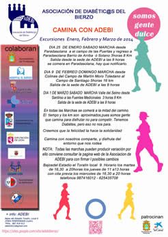 Cartel Camina con Adebi Cartel Camina con Adebi