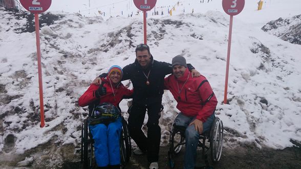 Pedro González Barja plata en el IV Campeonato de Euskadi de Esqui adaptado