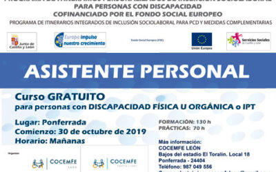 Formación gratuita en Asistente Personal