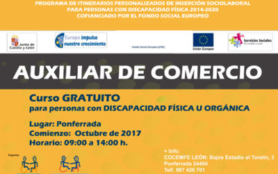 Curso Gratuito de Auxiliar de Comercio en Ponferrada