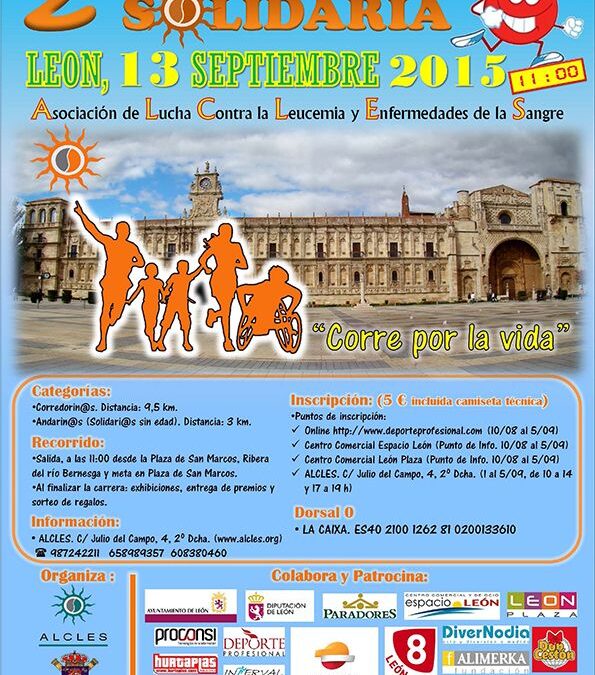 2ª Carrera Solidaria de ALCLES «Corre por la vida»