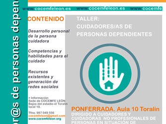 Curso de formación socio sanitaria para cuidadores/as de personas en situación de dependencia