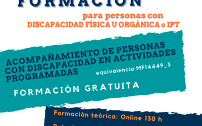 Formación en «Acompañamiento a Personas con Discapacidad en Actividades Programadas»