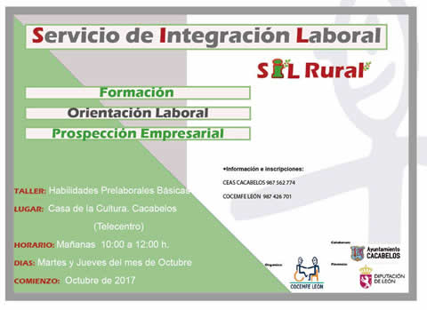 Taller de habilidades Prelaborales Básicas en Cacabelos