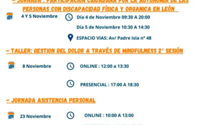 Actividades Cocemfe León en noviembre en León