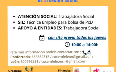 Servicio de Atención Social Presencial en Ponferrada