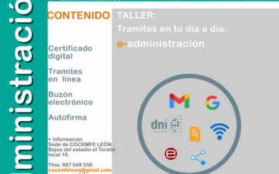 Taller «Tramites en tu día a día con la e-administración».