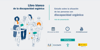 COCEMFE presenta  el Libro blanco de la  discapacidad orgánica.